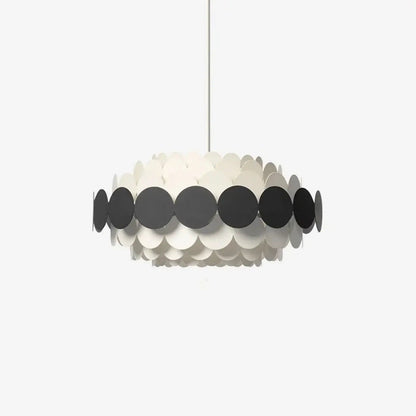 Lampa wisząca kolorowe kręgi z metalu