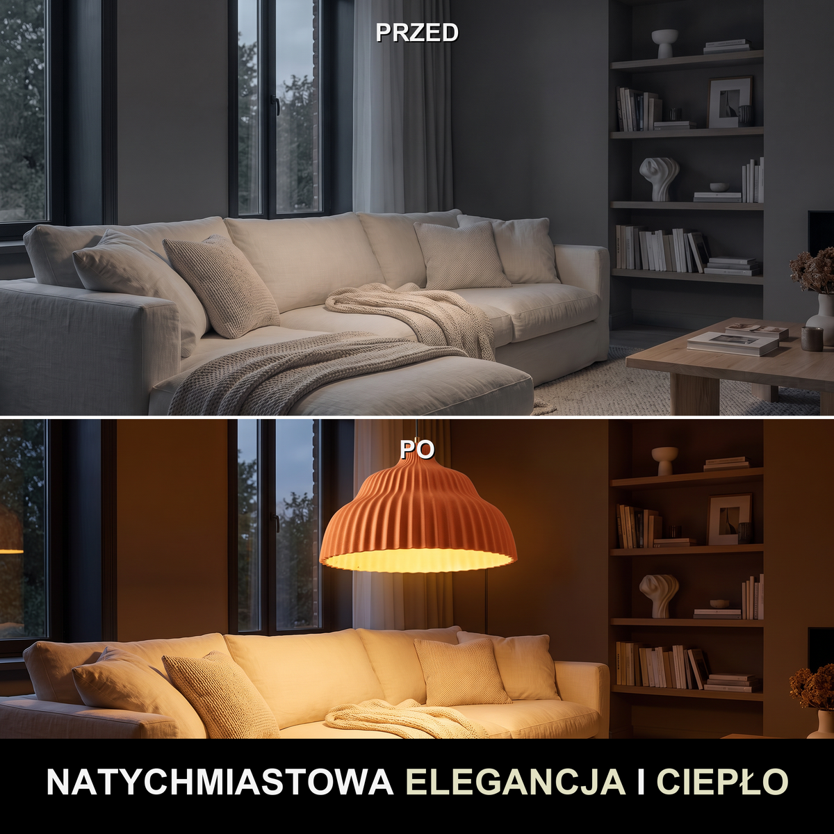 Lampa wisząca szara | Gravella
