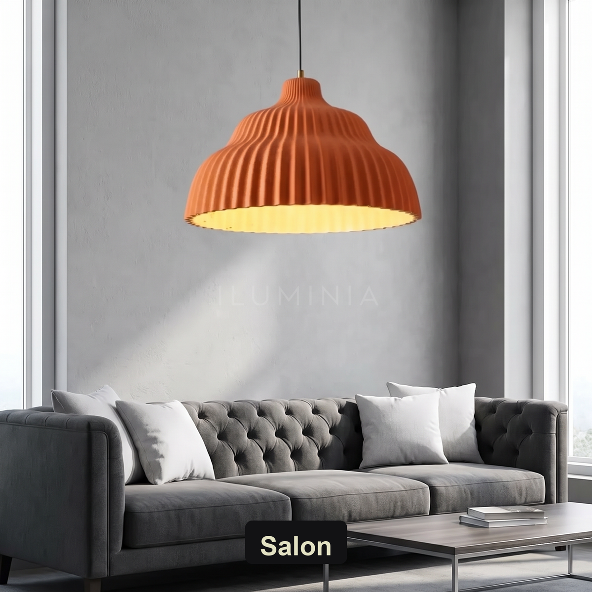 Lampa wisząca szara | Gravella