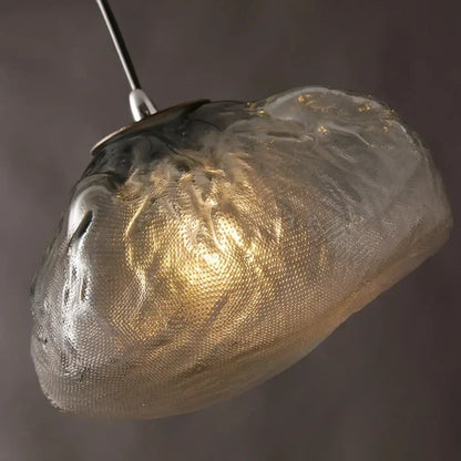 Lampa wisząca szara szkło | Napora