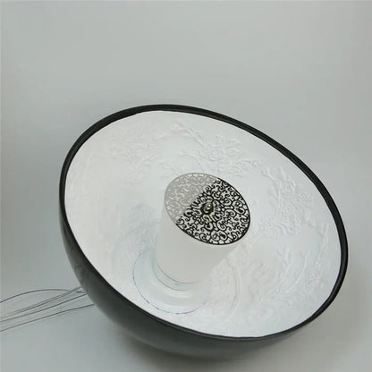 Lampa wisząca szklana czarna LED | Gordicia