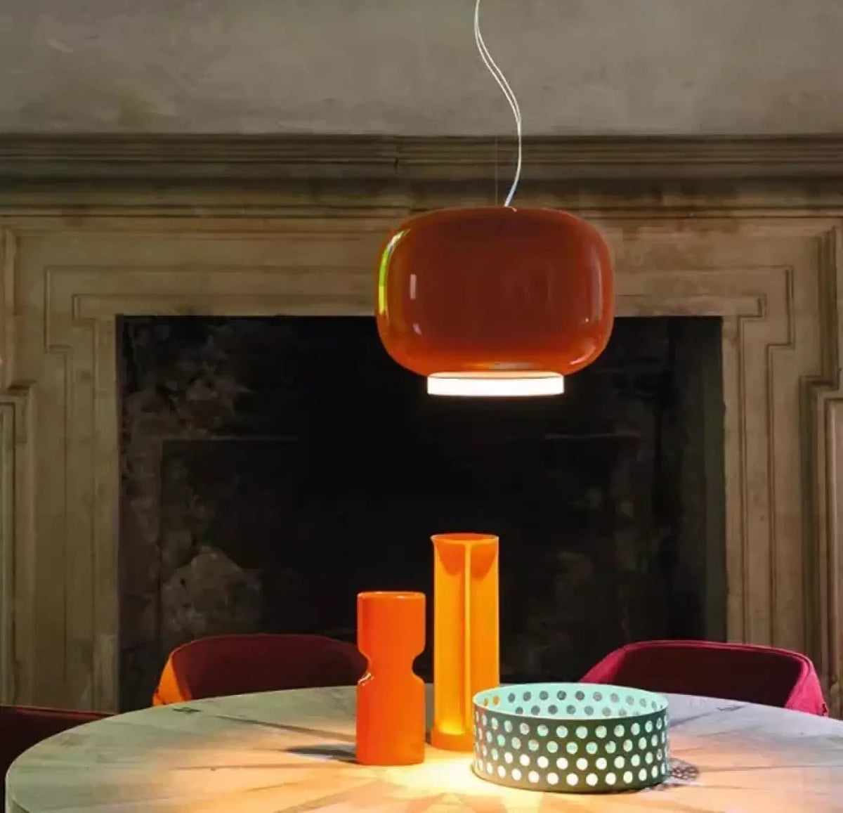 Lampa wisząca szklana do kuchni | Valampa