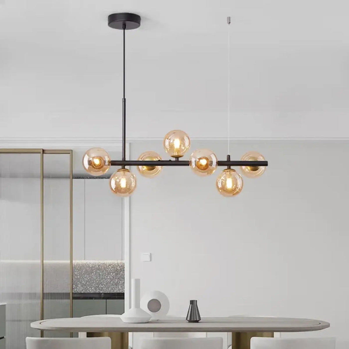 Lampa wisząca szklana kula | Ardenza