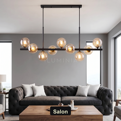 Lampa wisząca szklana kula | Ardenza – salon