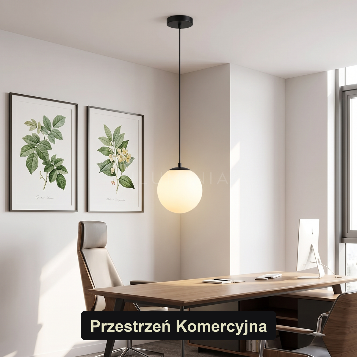 Lampa wisząca szklana złota | Sorezza – przestrzeń komercyjna