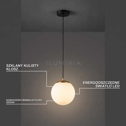 Lampa wisząca szklana złota | Sorezza – cechy i funkcje