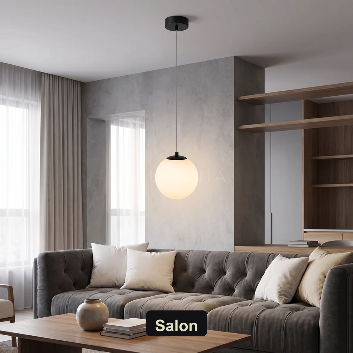 Lampa wisząca szklana złota | Sorezza – salon