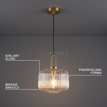Lampa wisząca szklany klosz | Cortina – cechy i funkcje