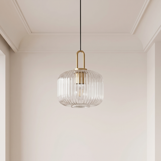 Lampa wisząca szklany klosz | Cortina