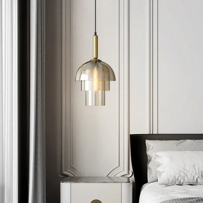Lampa wisząca szkło dymione | Ottavina