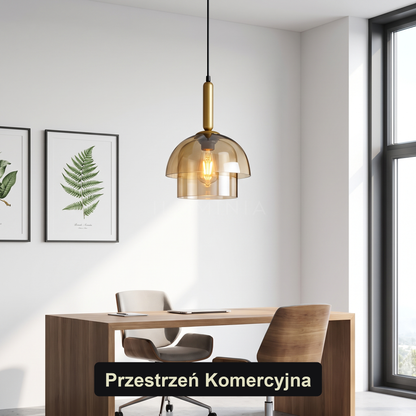 Lampa wisząca szkło dymione | Ottavina
