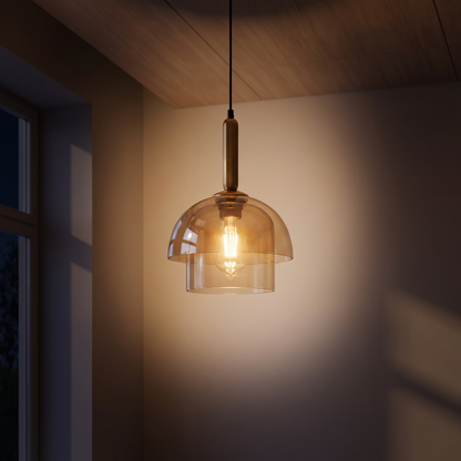 Lampa wisząca szkło dymione | Ottavina