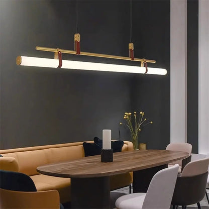 Lampa wisząca tuba złota | Danalda