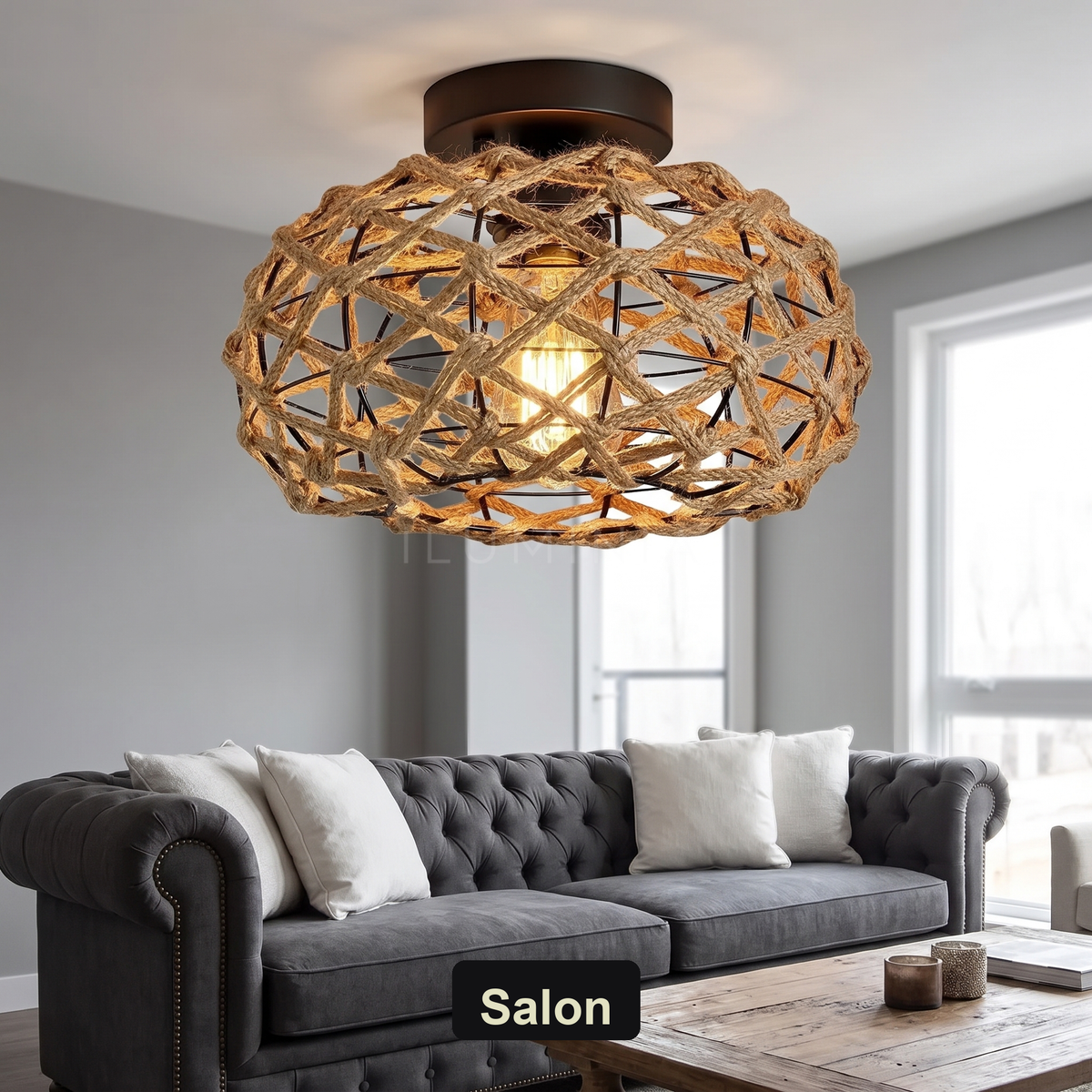 Lampa wisząca w stylu rustykalnym | Mirara