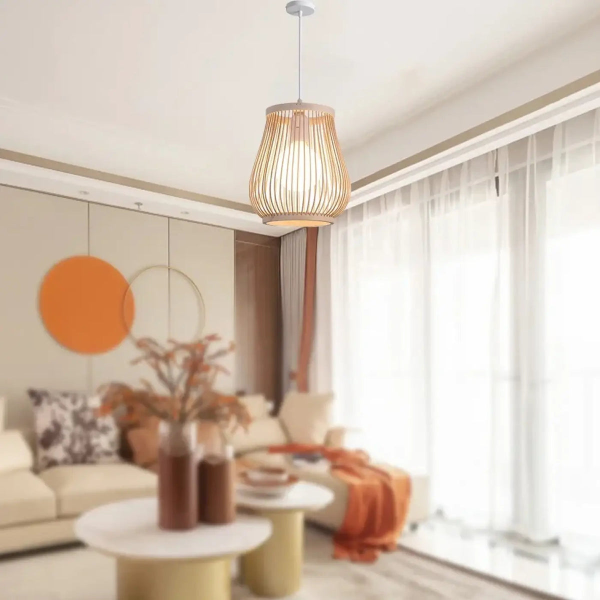 Lampa wisząca z bambusa | Nardena