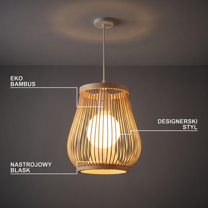 Lampa wisząca z bambusa | Nardena
