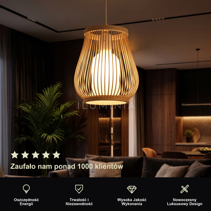 Lampa wisząca z bambusa | Nardena