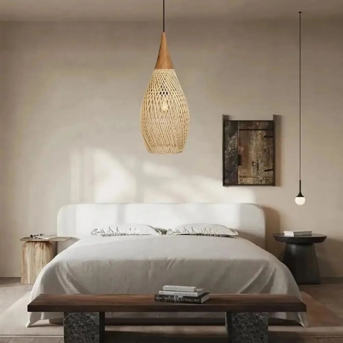 Lampa wisząca z belki drewnianej | Rocesca