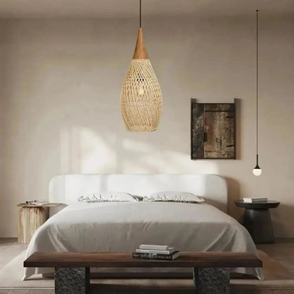 Lampa wisząca z belki drewnianej | Rocesca