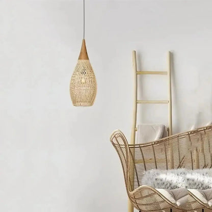 Lampa wisząca z belki drewnianej | Rocesca