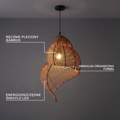 Lampa wisząca z drewna | Camana