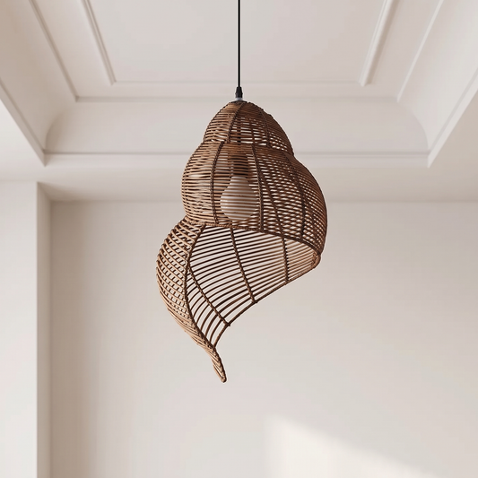 Lampa wisząca z drewna | Camana