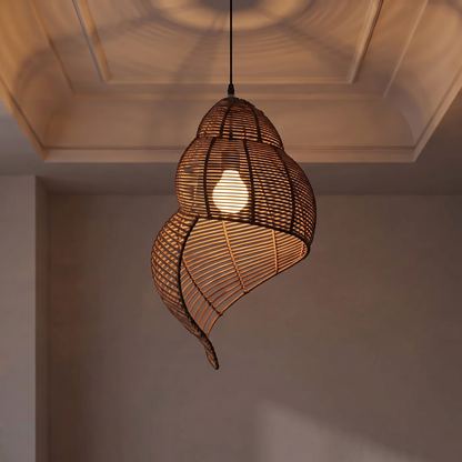 Lampa wisząca z drewna | Camana