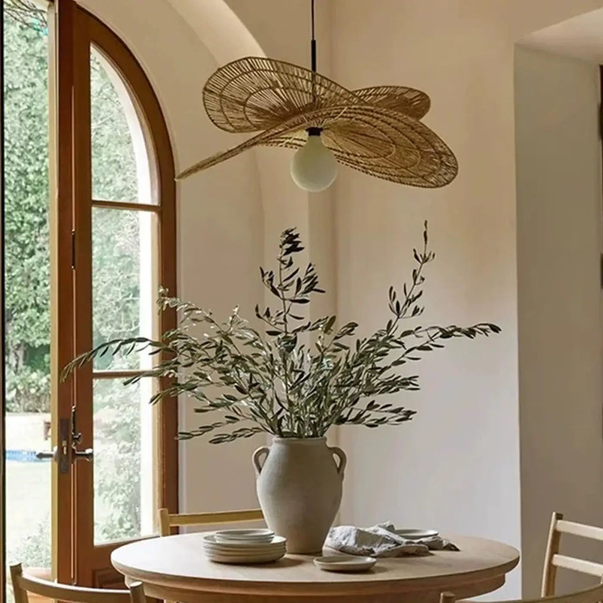 Lampa wisząca z rattanu | Baravia