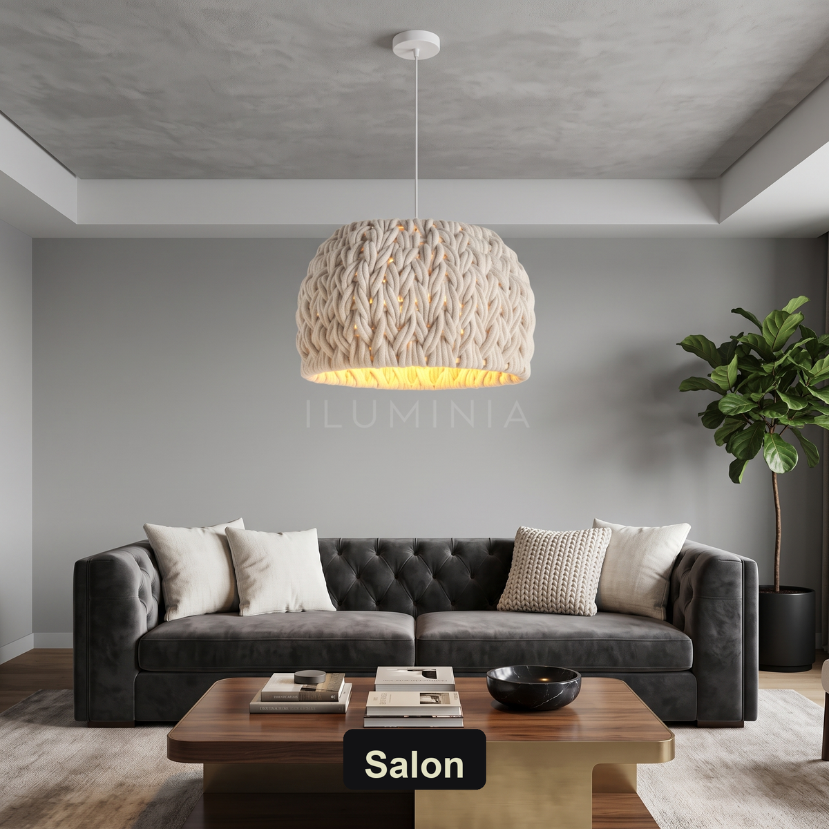 Lampa wisząca ze sznurem | Perisa