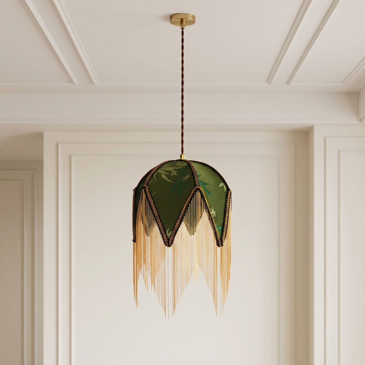 Lampa wisząca zielona | Amberosa