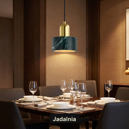 Lampa wisząca zielona nowoczesna | Nellalda