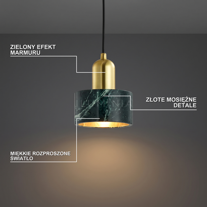 Lampa wisząca zielona nowoczesna | Nellalda