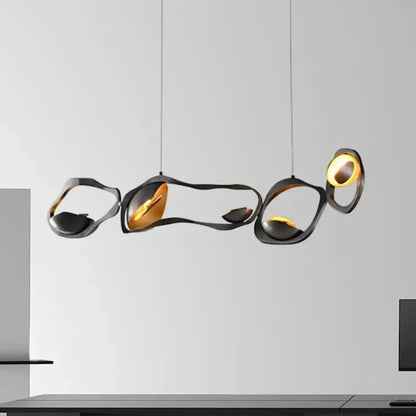 Lampa wisząca złota do salonu | Calurna