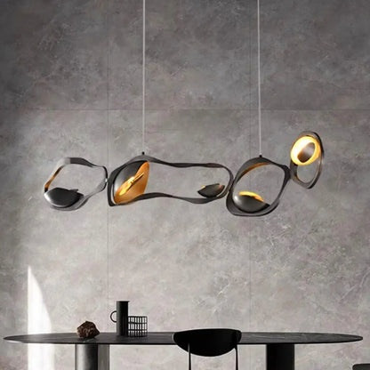 Lampa wisząca złota do salonu | Calurna