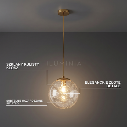 Lampa wisząca złota kula | Dormina – cechy i funkcje