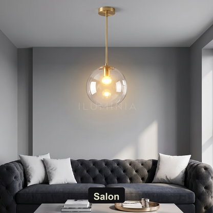 Lampa wisząca złota kula | Dormina – salon