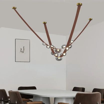 Lampa żyrandol kule do salonu