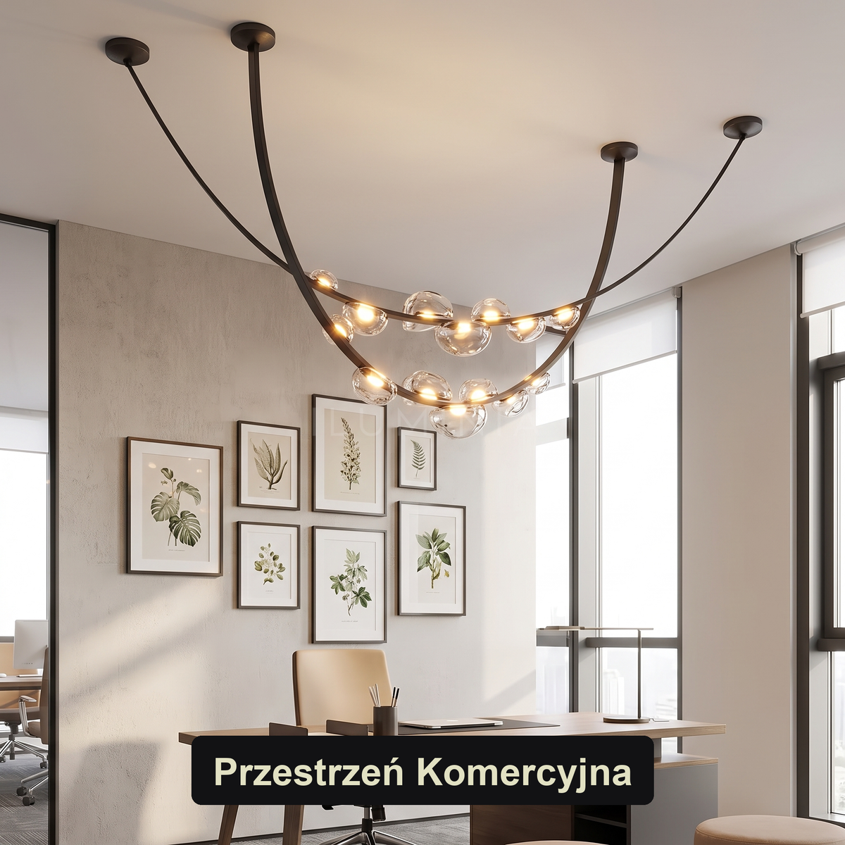 Lampa żyrandol kule | Velosa – przestrzeń komercyjna