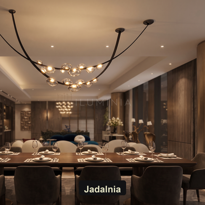 Lampa żyrandol kule | Velosa – jadalnia