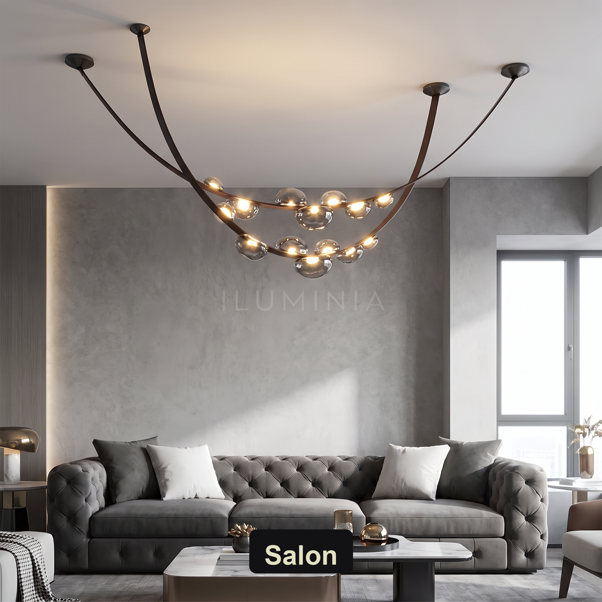 Lampa żyrandol kule | Velosa – salon