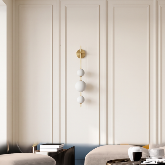 Kinkiet art deco – LED, opalowe szkło | MILANO