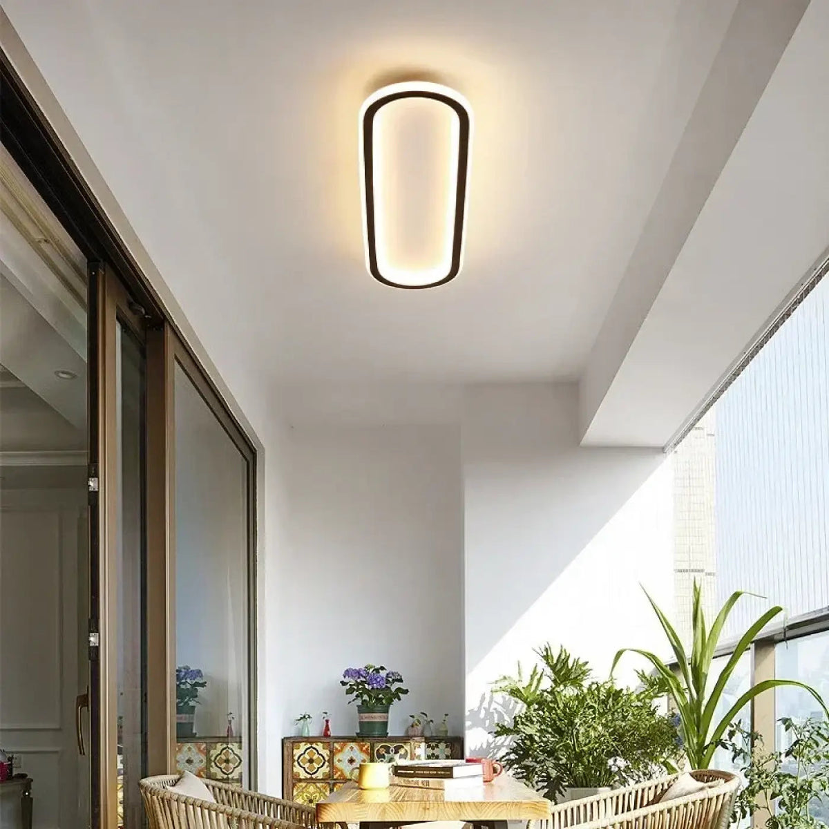 Mini plafon LED do jadalni