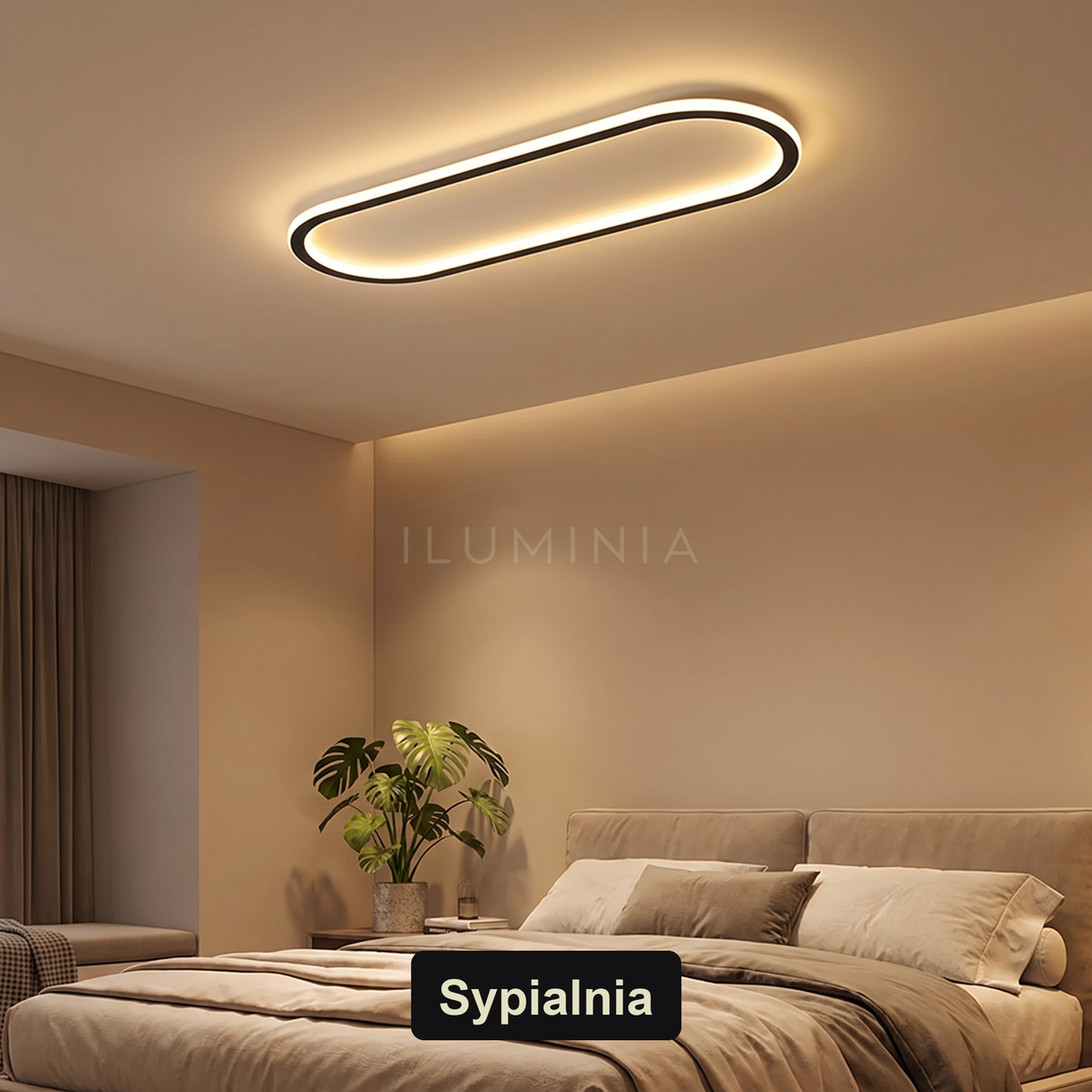 Mini plafon LED | Seresa – sypialnia
