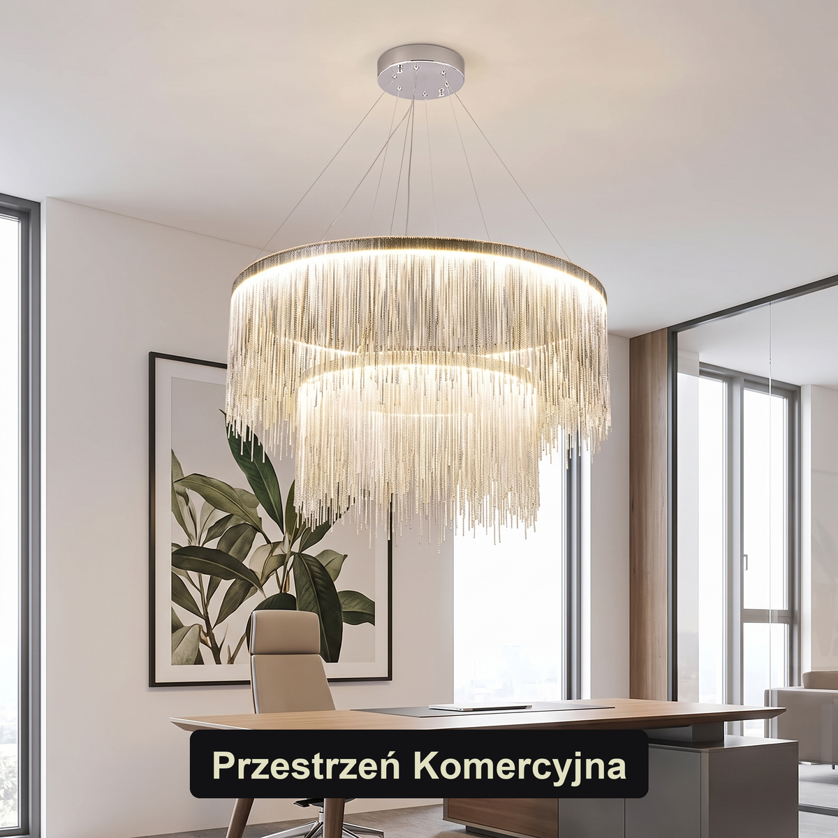 Nowoczesny żyrandol kryształowy | Savella
