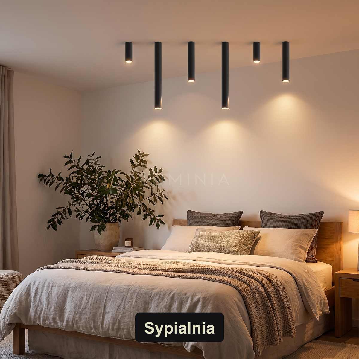 Plafon aluminium | Riflese – sypialnia