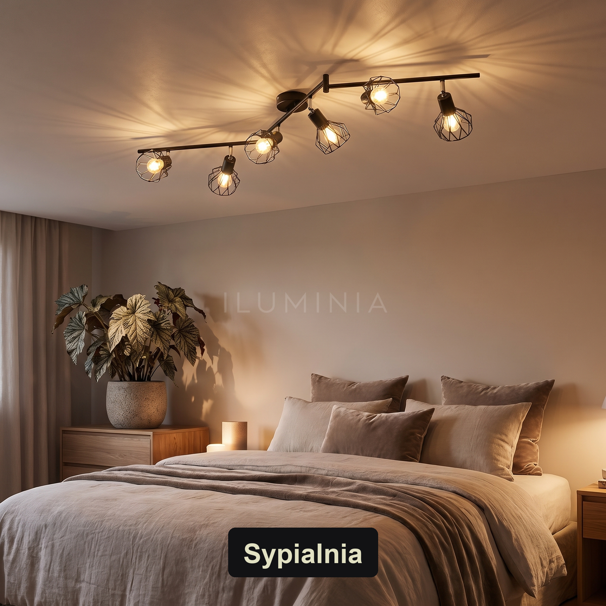 Plafon ceramiczny | Dorino – sypialnia