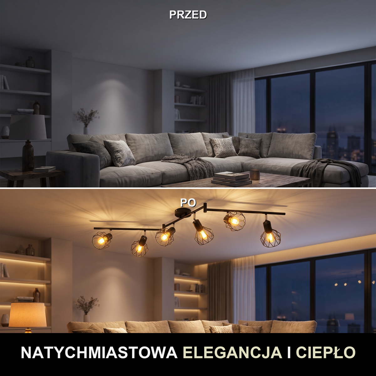 Plafon ceramiczny | Dorino – przed i po