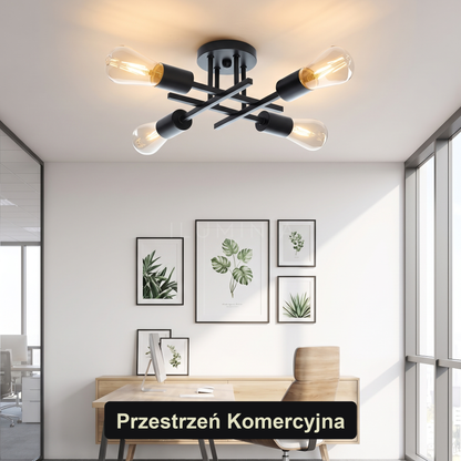 Plafon czarny loft | Solone