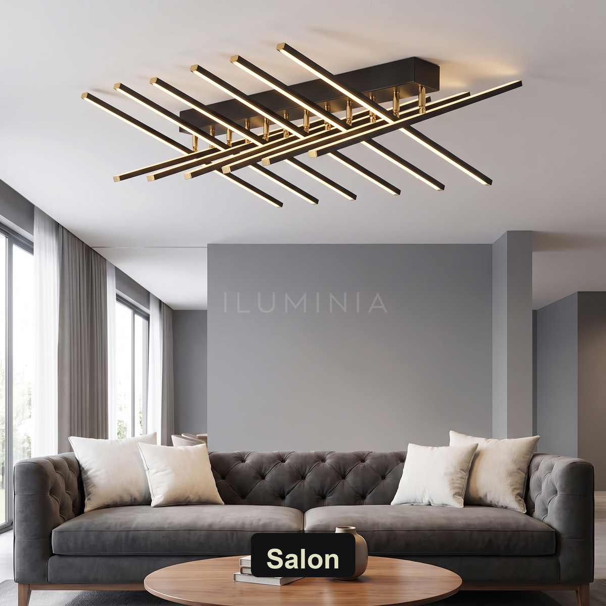 Plafon czarny złoty | Amarese – salon