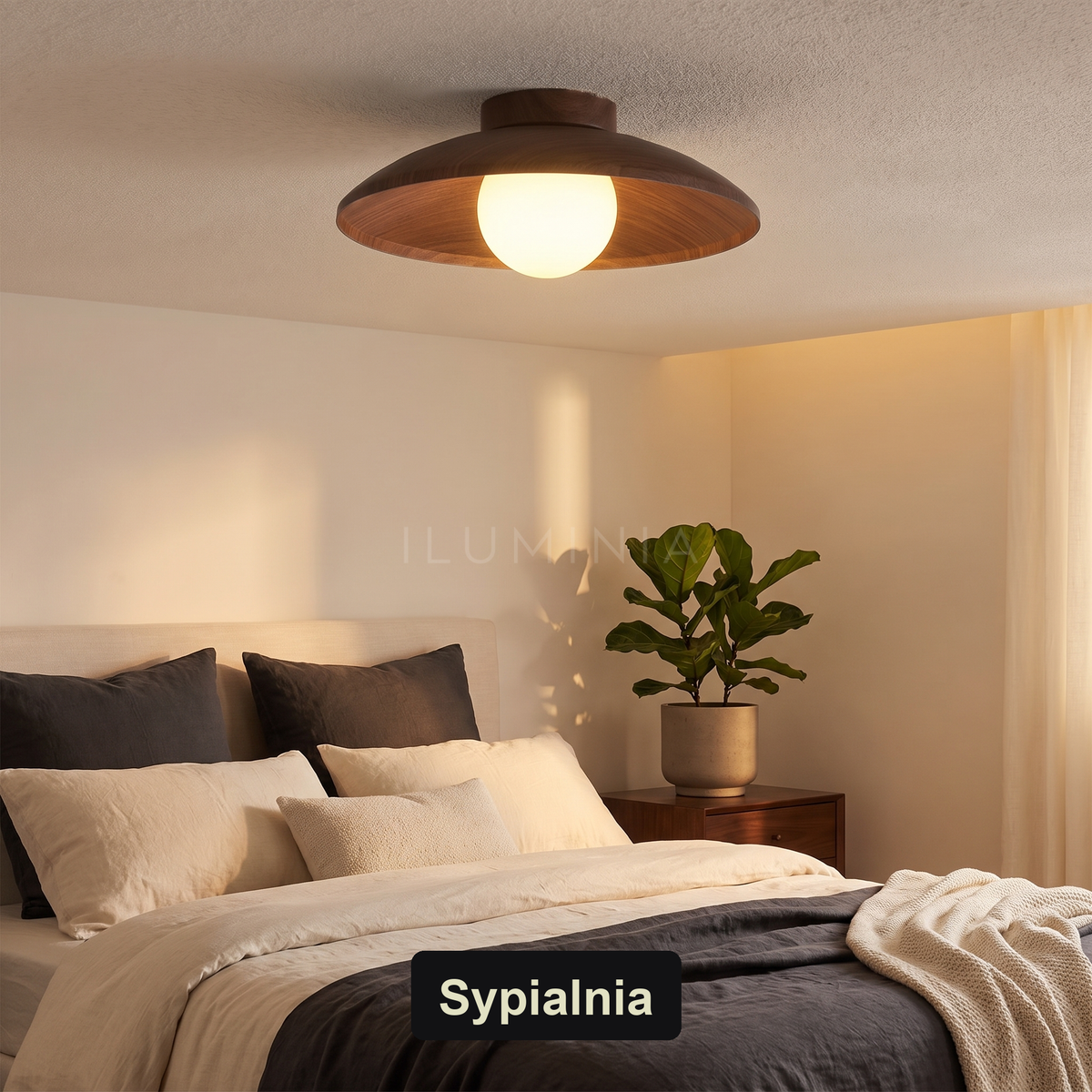 Plafon drewniany do sypialni | Portura